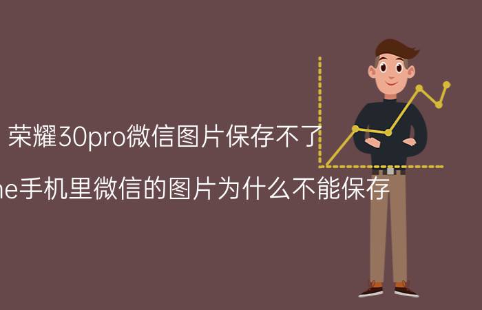 荣耀30pro微信图片保存不了 iPhone手机里微信的图片为什么不能保存？